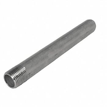 GRAINGER APPROVED Nipple 4 In Thrd at One End 4 In 316, 1XBZ8