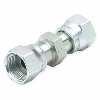 PARKER Swivel Union Zinc Steel Female ORFS 1In, 1XCN8