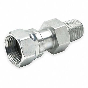 PARKER Swvl Connect Zinc Stl Female ORFSxM 1In, 1XCP9