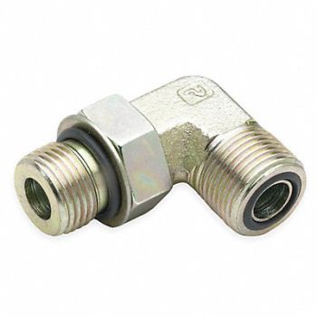 PARKER Strt Elbow 90 Zinc Stl SAExORFS 3/4In, 1XCY4