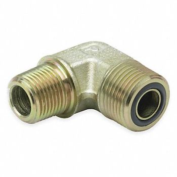 PARKER Elbow 90 Zinc Pltd Steel MxORFS 1/2In, 1XDC1