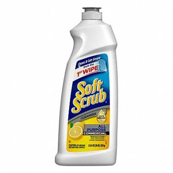 SOFT SCRUB Bathroom Cleaner 36 oz Bottle White PK6, 1XEJ1