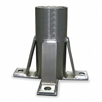 HONEYWELL MILLER Floor Mount Sleeve Silver, 1XEP9
