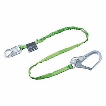 HONEYWELL MILLER Shock-Absorbing Lanyard Green, 1XER8