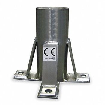 HONEYWELL MILLER Floor Mount Sleeve Silver, 1XEU7