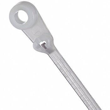 TY-RAP Cable Tie Mnt 5.9 in Natural PK1000, 1XFT9