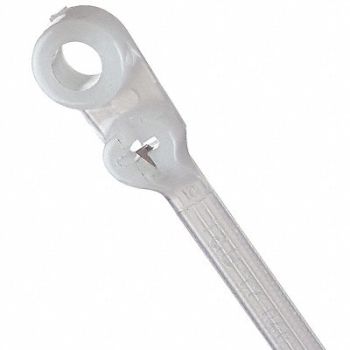 TY-RAP Cable Tie Mountble 7.8in Natural PK1000, 1XFV2