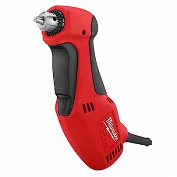 MILWAUKEE Drill Corded Right Angle 3/8 in 1300 RPM, 1XHH9