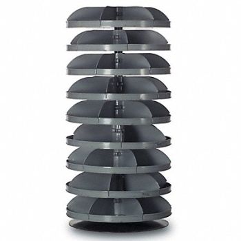 DURHAM MFG Rvlvng Strg Bn 12x5 3/4x14 1/2in Flat, 1XHK5