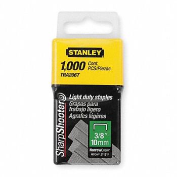 STANLEY Wide Staples 29/64x3/8 In PK1000, 1XHT3