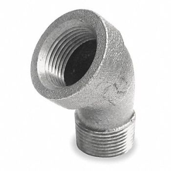 GRAINGER APPROVED 45 Street Elbow Malleable Iron 1 in, 1XKU9