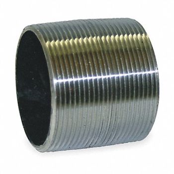 GRAINGER APPROVED Black Close Pipe Nipple Threaded 2, 1XLG4