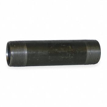 GRAINGER APPROVED Black Pipe Nipple Threaded 1-1/2x9 In, 1XLF9