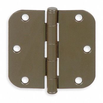 GRAINGER APPROVED Template Hinge Full Mortise 3 Holes PK2, 1XMB9