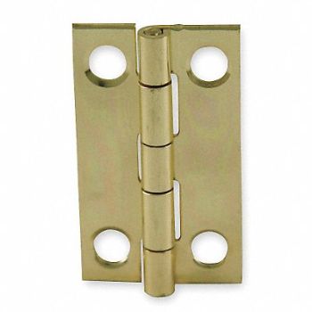 GRAINGER APPROVED Utility Hinge Narrow Brass PK2, 1XMC4