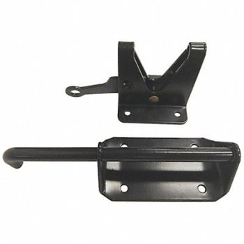GRAINGER APPROVED Self-Latching Gate Latch 2.81 In W Black, 1XMN7