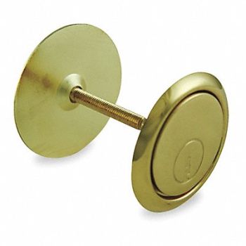 GRAINGER APPROVED Cylinder Hole Cover Plate Brass, 1XMU6