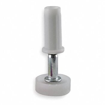 GRAINGER APPROVED Pivot Wheel Nylon White L 7/8 In, 1XMX7