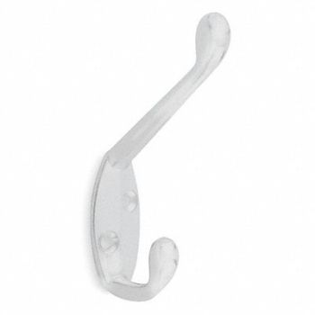 GRAINGER APPROVED Double Point Hook White, 1XNE3