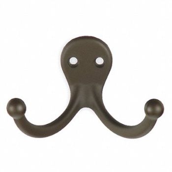 GRAINGER APPROVED Double Point Hook Bronze L 1 1/16 In, 1XNH4
