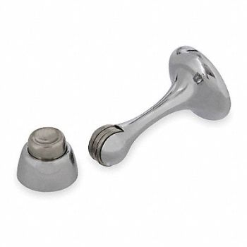 GRAINGER APPROVED Magnetic Door Holder Chrome Silver Wall, 1XNP7