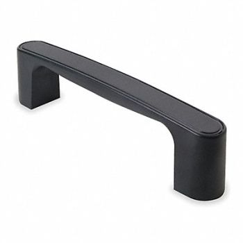 GRAINGER APPROVED Grab Handle Plastic Black L 8, 1XPA3