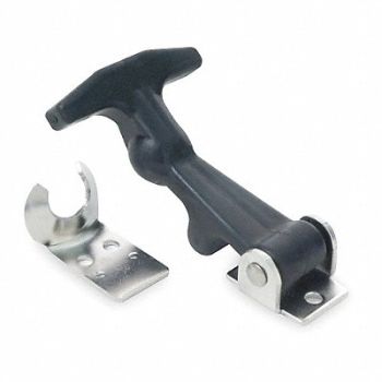 GRAINGER APPROVED Draw Latch Nonlocking Black Rubber, 1XPA8