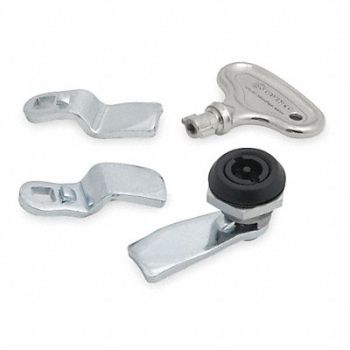 GRAINGER APPROVED Cam Latch Keyed Black Powder Coated, 1XPE8