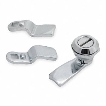GRAINGER APPROVED Cam Latch Nonlocking Chrome Slotted Head, 1XPF5