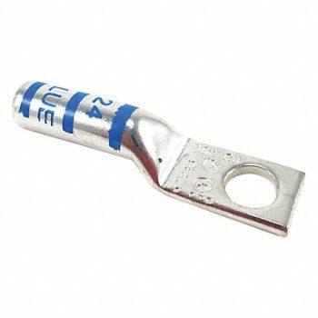 THOMAS BETTS OneHoleLugCmprsnConn Long Blue 24, 1XPZ5