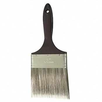 GRAINGER APPROVED Paint Brush 4 Flat Sash Polyester Soft, 1XRH7