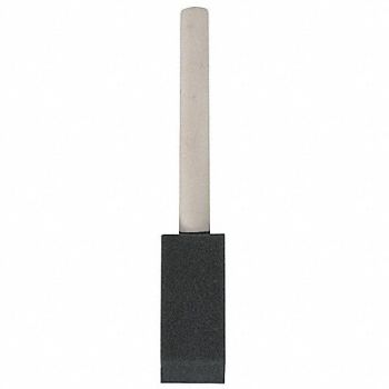 GRAINGER APPROVED Foam Brush 1 in Soft Flat Wood Handle, 1XRJ9