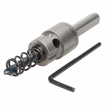 GREENLEE Quick Change Arbor 1/4 Dia x 2 1/2 In L, 1XRN5