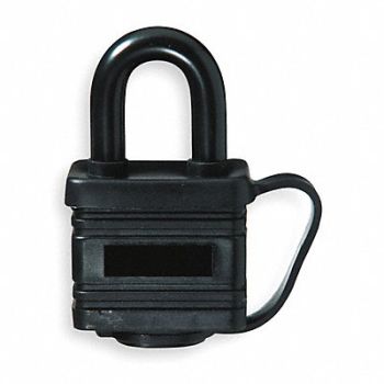 GRAINGER APPROVED Keyed Padlock in Black, 1XRU7