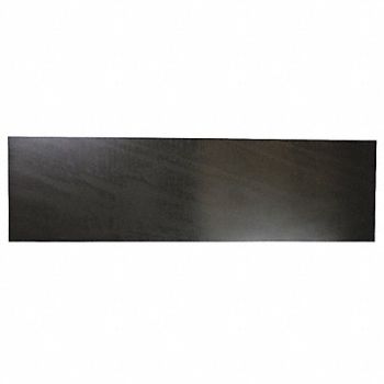GRAINGER APPROVED Silicone Strip 50A 36 x6 x3/16 Black, 43Z078
