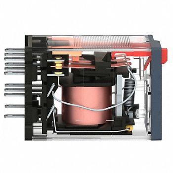 SCHNEIDER Gen Purpose Relay 14 Pin Square 120VAC, 1XZP5