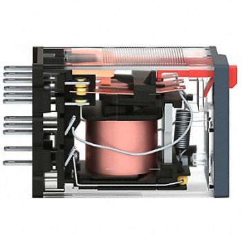 SCHNEIDER Gen Purpose Relay 11 Pin Square 120VAC, 1XZT1