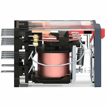 SCHNEIDER Gen Purpose Relay 14 Pin Square 120VAC, 1XZU1