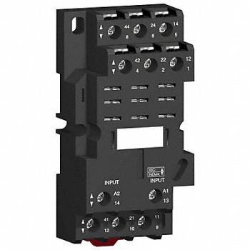 SCHNEIDER Rlay Scket Fingr Safe/Elvtr Squre 11 Pin, 1YAB1