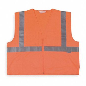 CONDOR High Visibility Vest Class 2 5XL Orange, 5NVE8