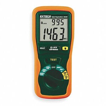 EXTECH Megohmmeter 250/500/1000V DC LCD Case, 1YB52