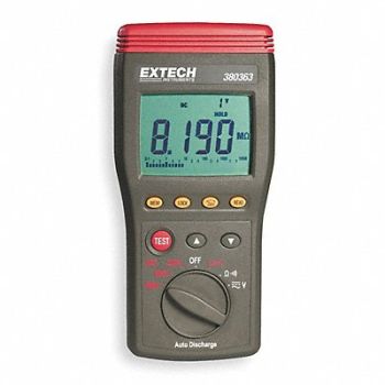 EXTECH Megohmmeter 250/500/1000V DC LCD Case, 1YB54