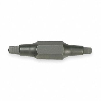 KLEIN TOOLS Insert Bit SAE 1/4 Hex #1/#2 1-1/4 PK2, 1YBR9
