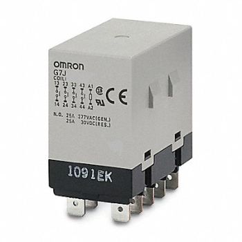 OMRON Enclosed Power Relay 10Pin 120VAC DPST, 1YCH9