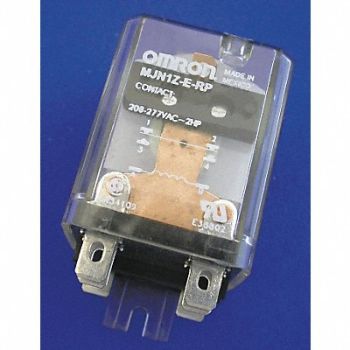 OMRON Flange Relay 240VAC 6 Pins 15A @ 600V AC, 1YCV4