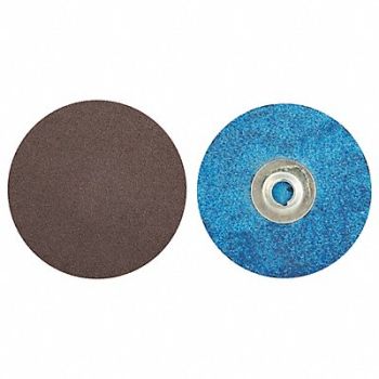 NORTON J0825 Quick-Change Sand Disc 3 in Dia TS PK50, 1YFL7