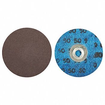NORTON J0825 Quick-Change Sand Disc 3 in Dia TS PK50, 1YFL8