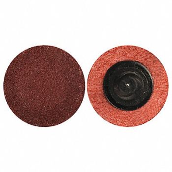 MERIT J0757 Quick-Change Sand Disc 1 in Dia TR PK100, 1YFV9