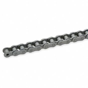 TSUBAKI Roller Chain 10ft Riveted Pin Steel, 1YGR6