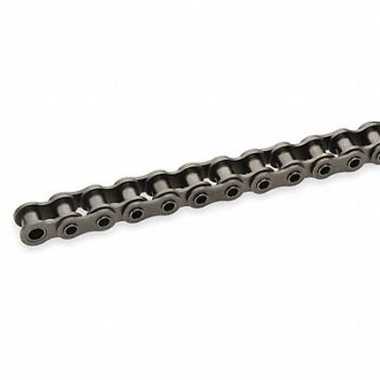 TSUBAKI Roller Chain 10ft Hollow Pin Steel, 1YGR5